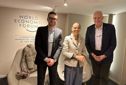 Em Davos, Marina Silva se reúne com filho de George Soros e presidente da Open Society