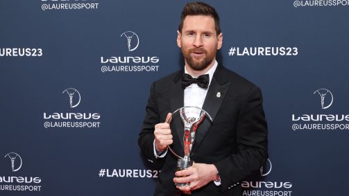 Messi recebe o prêmio Laureus em Paris