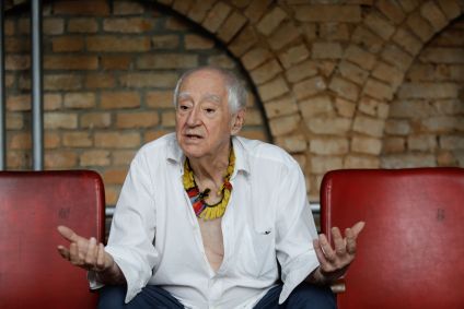 Foto de arquivo de novembro de 2014 do dramaturgo José Celso Martinez Corrêa durante entrevista concedida em São Paulo.