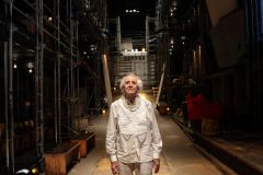 Foto de arquivo, de novembro de 2018, do dramaturgo José Celso Martinez Corrêa, o Zé Celso, na ocasião dos preparativos da peça &quot;Roda Viva&quot;, no Teatro Oficina, em São Paulo.