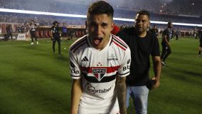 Rodrigo Nestor comemora o título do São Paulo na Copa do Brasil