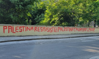 Muro perto de sinagoga e do Museu do Holocausto no Rio é pichado com apoio à Palestina