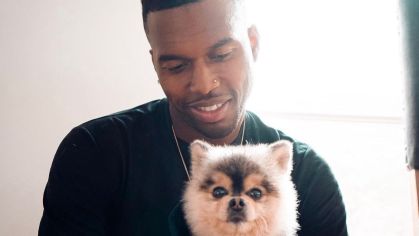 Daniel Sturridge com o cão Lucci