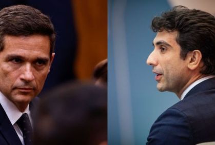 O presidente do Banco Central, Gabriel Galípolo; e o ex-presidente do BC, Roberto Campos