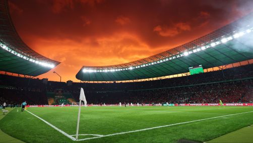 Olympiastadion, em Berlim, durante a final da Copa da Alemanha