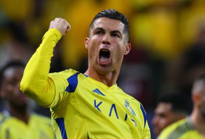Cristiano Ronaldo comemora gol pelo Al-Nassr