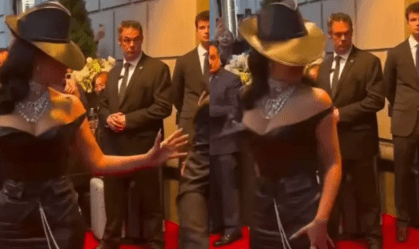 Kim Kardashian repreende segurança por pisar em seu vestido do Met Gala