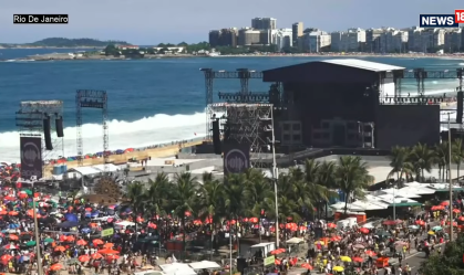 Bombeiros relatam mais de 300 salvamentos no dia do show de Lady Gaga no RJ