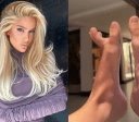 Karoline Lima viraliza com dança de "Bad Romance" feita com os pés; veja